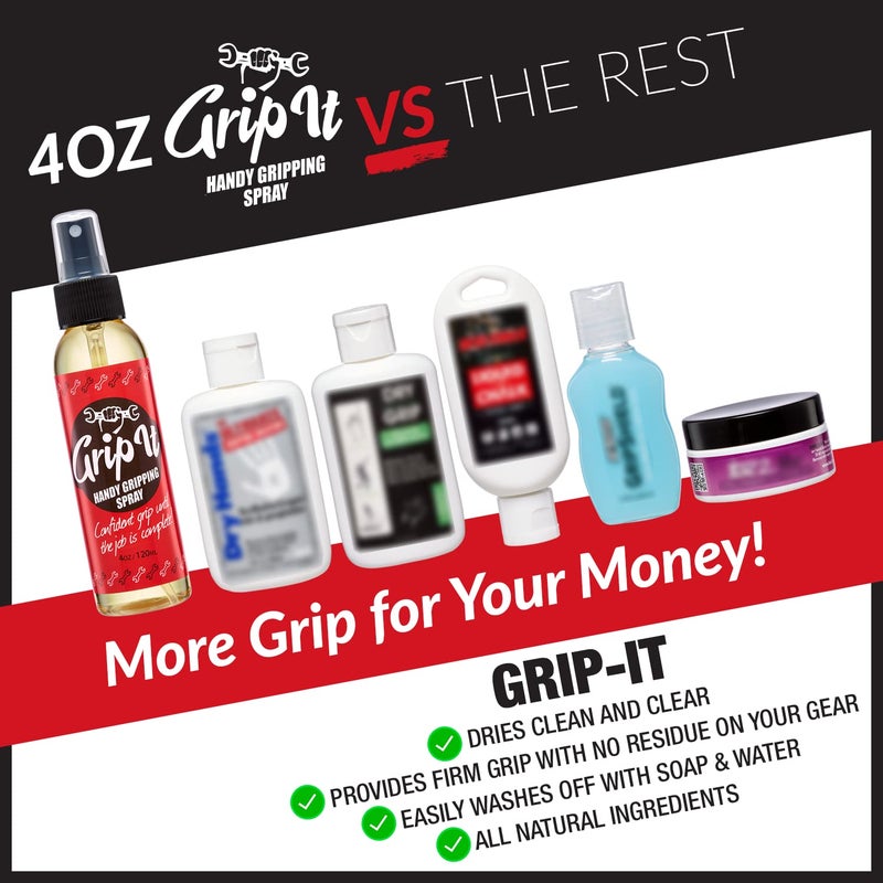 SPIN IT GRIPPING SOLUTION Grip-iT Hand Grip Spray 4 oz - Better Pole Grip for Pole Dancing - Firm Grip for Aerial Silks & Yoga Swing - Supercharge Your Tennis Overgrips - Pickleball Paddles Grip Replacement - Rosin Based - Image 4